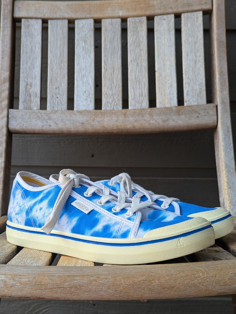 Keen Elsa Lite Sneakers Blue White Tie Dye Size 9